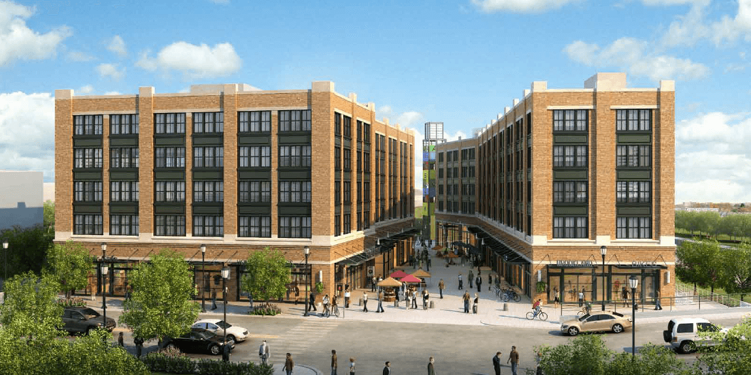 Commercial building project rendering